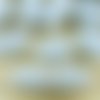 10pcs matte argent blanc lavage de pâques oeuf d'oiseau à rayures en pointillés ovale de tube de ver sku-37725