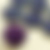 2pcs picasso brun cristal violet foncé tanzanite plat rond 8edge fenêtre de la table de coupe pièce  sku-32571