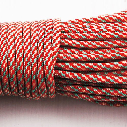 2m 6.56 ft 2.18 yrd rouge vert turquoise paracord 330 parachute macramé de perles cordon tressé de c sku-38170