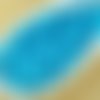 100pcs opaque turquoise bleu bébé ronde à facettes feu poli petite entretoise de verre tchèque perle sku-33033