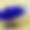 100pcs noir opaque bleu saphir ronde à facettes feu poli petite entretoise de verre tchèque perles d sku-33482
