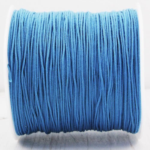 20m 65ft 22yrd bleu turquoise nylon cordon macramé fil de perles de la chaîne de corde tressée kumih sku-38148