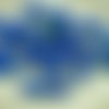 12pcs argent picasso bleu opaque petit plat ovale de pétales de table à la fenêtre couper le verre t sku-28676