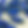 6pcs picasso marron bleu saphir rustique ovale et plate de pétales de table à la fenêtre couper le v sku-32623