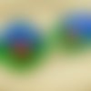 1pc cristal bleu vert or rouge pivoine fleur à la main le verre tchèque bouton taille 10 22 5 mm sku-30848