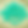 60pcs opaque turquoise green tchèque perles de verre plat de lentilles rondes un trou de 6mm sku-29202