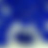 12pcs cristal royal bleu saphir foncé clair ondulation tour agité disque rondelle un trou de verre t sku-32808