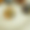 4pcs picasso cristal rayé de jaune topaze turquoise laver rustique fenêtre libellule plat pièce de t sku-30392