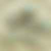 4pcs picasso beige marron turquoise laver rustique fenêtre libellule plat pièce de taille de table d sku-30387