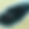 100pcs opaque jet noir métallique abricot moyen dichroïque vitrail du lustre demi-rond à facettes fe sku-33025