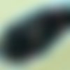 100pcs opaque jet noir métallique sliperit iris pourpre demi-rond à facettes feu poli petite entreto sku-33045