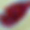 100pcs cristal rouge rubis clair ab demi-rond à facettes feu poli petite entretoise tchèque perles d sku-33458