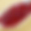 100pcs cristal rouge rubis clair ab demi-rond à facettes feu poli petite entretoise de verre tchèque sku-35507