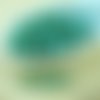100pcs bleu turquoise argent picasso ronde verre tchèque perles à facettes feu poli petite entretois sku-28694