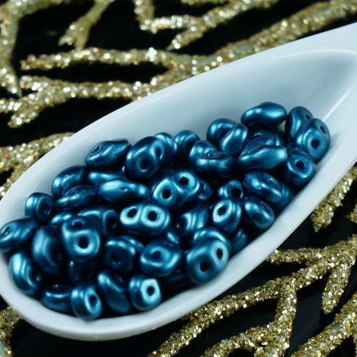 20g de pastel de l'essence noir superduo verre tchèque perles de rocaille deux trous super duo 2.5 m sku-21207