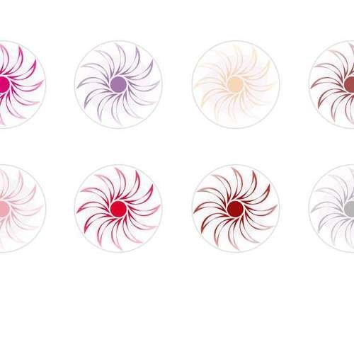 12pcs x 10mm main ronde verre tchèque en forme de dôme cabochons fleurs 96 s8t487 sku-22856