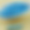 100pcs mat albâtre aqua bleu en soie de verre tchèque ronde à facettes feu poli petites perles d'ent sku-31544