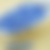 100pcs saphir bleu en soie mat de verre tchèque ronde à facettes feu poli petites perles d'entretois sku-31546