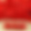 50pcs opaque rouge grosse pincée bicone facettes en verre tchèque perles d'entretoise de 7mm sku-32034