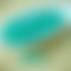 Mat turquoise en soie verte ronde à facettes feu poli verre tchèque perles écarteur 3mm 100pcs sku-26945