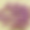 60pcs nacré violet cotton candy le plus petit champignon bouton tchèque perles de verre de 4 mm x 3  sku-31081