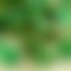 12pcs picasso turquoise vert verre tchèque grande cloche de la fleur de perles de lys de la vallée d sku-31156