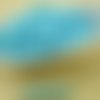 100pcs opaque turquoise bleu bébé ronde en verre tchèque perles de petite entretoise de graines de r sku-31662
