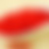 100pcs opaque rouge ronde verre tchèque perles de petite entretoise de graines de rocailles 3mm sku-31673