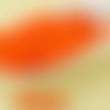100pcs opaque orange halloween ronde verre tchèque perles de petite entretoise de graines de rocaill sku-31674