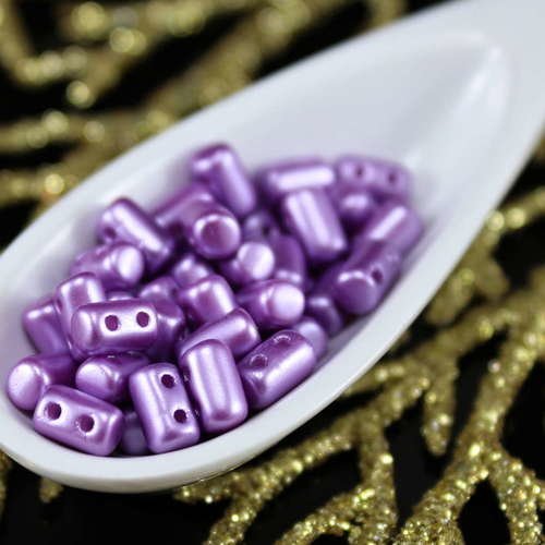 20g pastel lilas violet perle rulla matubo verre tchèque deux trous de semences de perles 5mm sku-20036