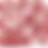 30pcs mat métallique de lave rouge plat paisley duo 2 trou de pétale de fleur verre tchèque perles d sku-38659