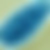 100pcs blanc opale de mer de la pierre de lune bleu en terre cuite rond à facettes feu poli petite e sku-33384
