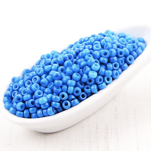5g tutti frutti aqua blue pearl matubo 11/0 verre tchèque ronde perles de rocaille entretoise 2.1 mm sku-38691