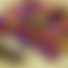 20pcs métallique sliperit pleine violet plat agité carré puce rondelle de verre tchèque perles de 10 sku-30699