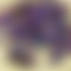 20pcs métallique iris vega violet lustre plat agité carré puce rondelle de verre tchèque perles de 1 sku-30703