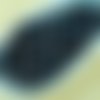 100pcs nébuleuse pourpre opaque noir de jais ronde à facettes feu poli petite entretoise de verre tc sku-33039