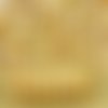 40pcs picasso brun jaune miel éclat blanc lentille plate ronde 2 deux trous entretoise de verre tchè sku-35446