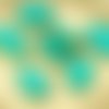 4pcs picasso brun opaque turquoise green plat en forme de larme de la fenêtre de la table de coupe t sku-28779