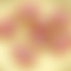 4pcs picasso brun opaque soie valentine rose plat en forme de larme de la fenêtre de la table de cou sku-28781