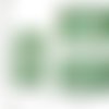 8pcs antique ton argent turquoise patine verte laver rectangle creux de la fleur curseur de la barre sku-37004