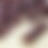40pcs opaque brun chocolat nébuleuse violet petite cloche fleur de bouchons de verre tchèque perles  sku-32355