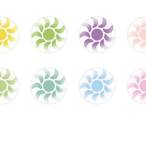 12pcs x 16mm main ronde verre tchèque en forme de dôme cabochons fleurs 108 s5t149 sku-24386