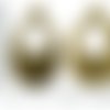 8pcs bronze antique ton larme pendentif boucles d'oreilles focal balançant charmes tchèque métal con sku-37505