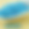 100pcs mat albâtre aqua bleu de soie ronde à facettes feu poli verre tchèque perles de petit écarteu sku-31847