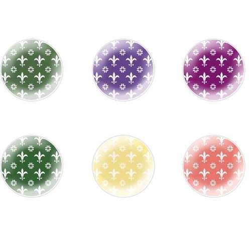 6pcs x 25mm à la main rond en forme de dôme verre tchèque en de cabochon modèles 116 s1t104 sku-23858