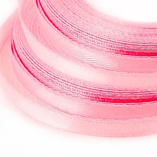 22m de 72 2 ft 24yds rouleau de bébé rose mince ruban de satin tissu artisanaux décoratifs de mariag sku-38060