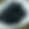 Noirs opaques verre tchèque bouclés agité tube de perles de prime d'halloween 13mm x 6mm 30pcs sku-21469
