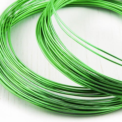 10m 32ft 11yrd herbe verte artistique aluminium bijoux d'artisanat cordon d'aluminium à l'état recui sku-38071