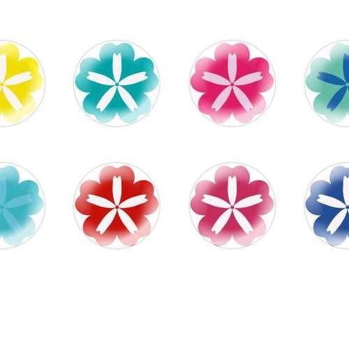 12pcs x 12mm main ronde verre tchèque en forme de dôme cabochons fleurs 29 s7t212 sku-22870