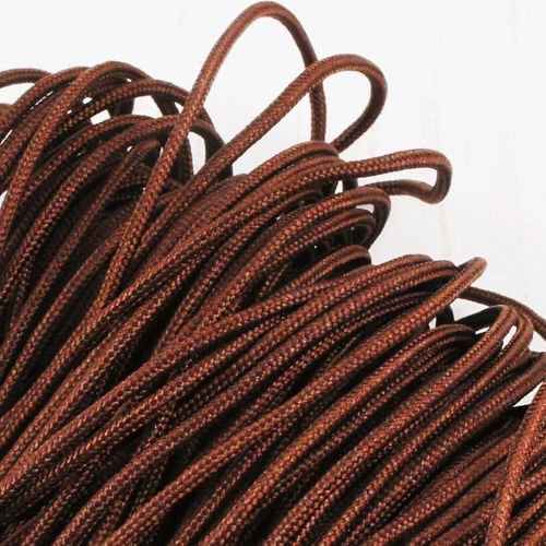 9.2 m 30 10yrd mocca marron nylon cordon macramé fil de perles de la chaîne de corde tressée kumihim sku-38235